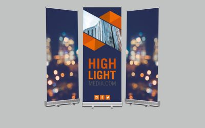 Silver Roll Up Stand